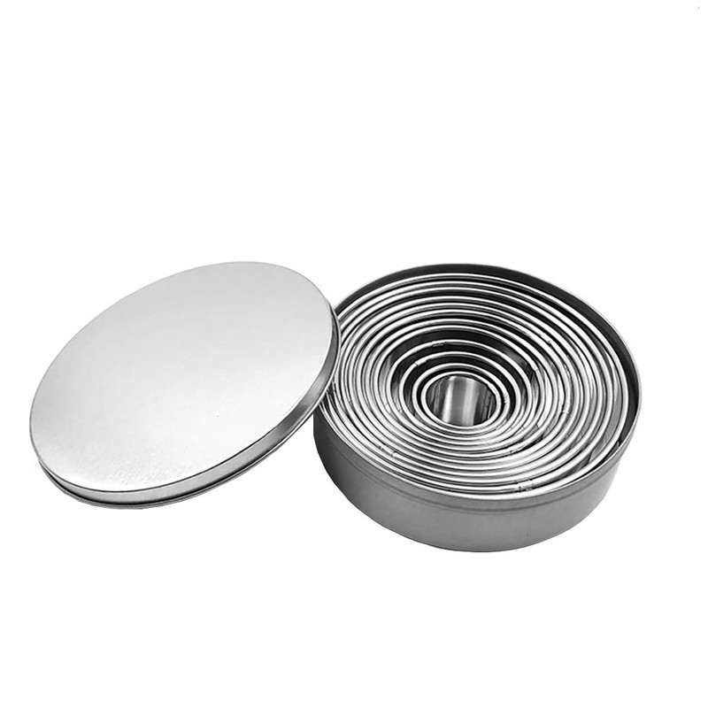 Cookie Cutter Round Baking Tools Set (12 Pieces/Set) Mini Fruit