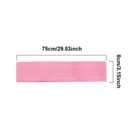 Elastic Yoga Resistance Bands Hip Circle Expander Non-Slip Fitness Band Elastic Band for Women Men for Home Yoga Pilates (M, Purple)