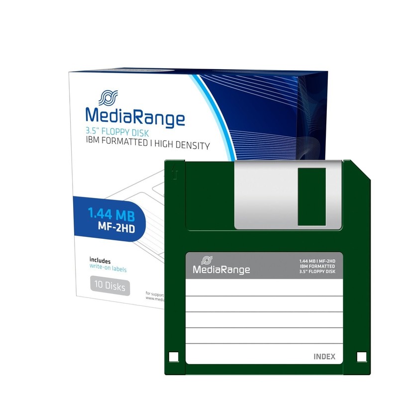 MEDIARANGE MR200 Floppy Floppy Disc (1.4MB, Pack of 10)
