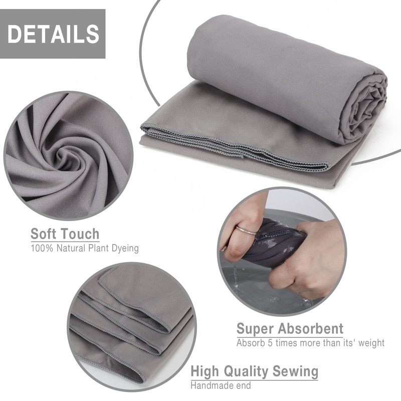 Microfiber Towel, Quick Dry Towel for Traveling, Super Absorbent Camp