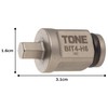 Tone BIT4-H06 Hexagon Bit, 1/2-inch (12.7 mm) Insertion Angle: Width