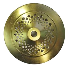 4.25 Inch Round Vented Solid Brass Vase Cap for Lamps, Fixtures, & Lamp Making