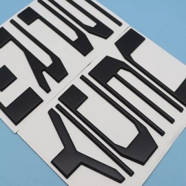 Unbranded Matte Black Rear Tailgate Insert Letter For 2023-2024 F-2-5-0 F-3-5-0 Super-duty