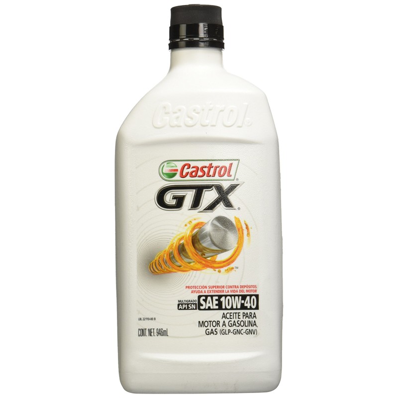 Castrol GTX Aceite para Motor Multigrado 10W-40 152B51 946 ml