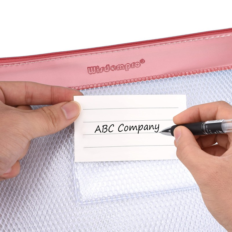 Zipper File Bag, Wisdompro® 4 Packs Letter Size Paper Document