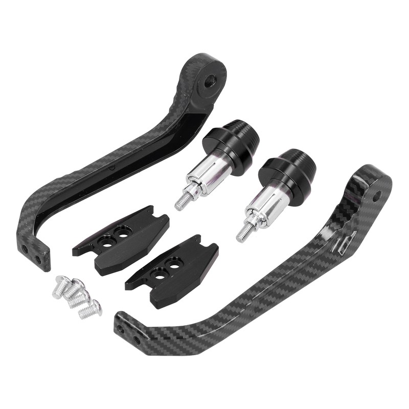 Motorcycle Handlebar Guard Carbon Fiber Style Aluminium Alloy Universal 22mm/0.87inBlack
