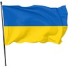 Ukraine Flag by BELLADDY INC - Quality 100% Polyester Material,