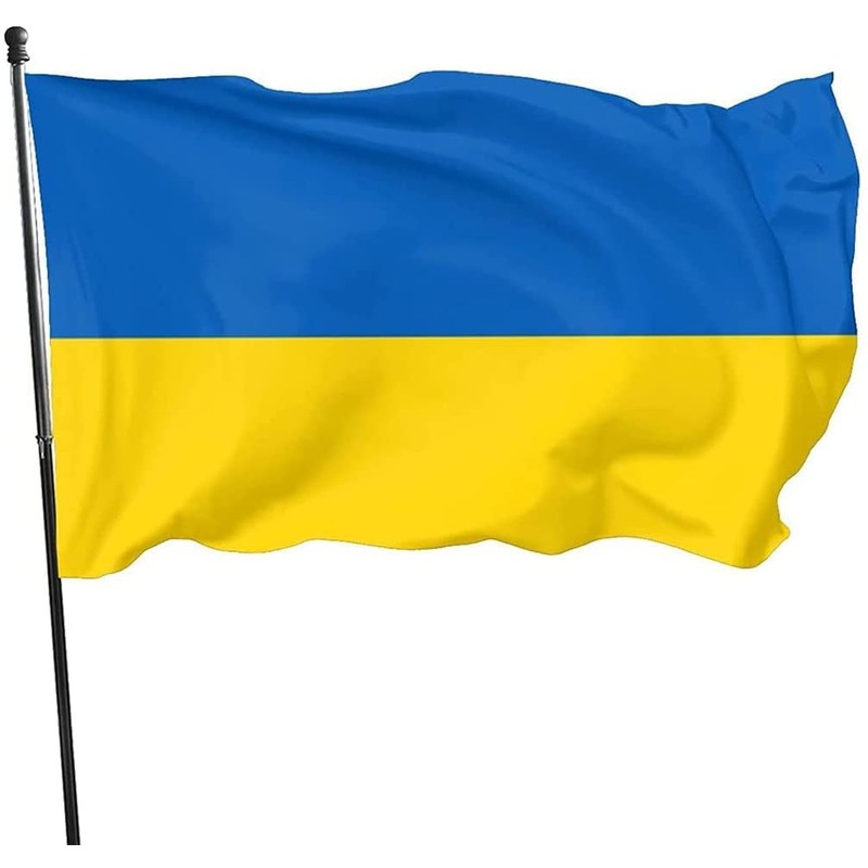Ukraine Flag by BELLADDY INC - Quality 100% Polyester Material,