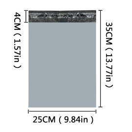 Skycabin 10x13 Inch Black Poly Mailers (100 Pack) – Self-Sealing Waterproof Shipping Bags, Tear-Resistant Mailing Envelopes for Packages, Parcels, Ecommerce & Postal Boxes"