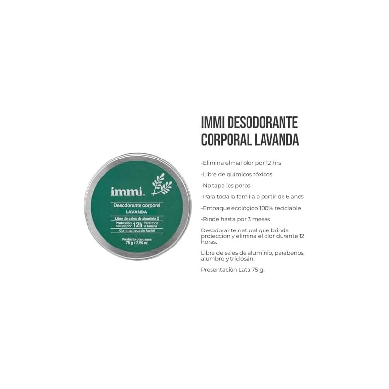 IMMI desodorante en tarro (Niaouli)