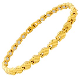 JEROOT Titanium Magnetic Bracelet Black Men's Magnetic Bracelets, Titanium