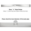 Uni-Green 24 Inch Tile Insert Linear Shower Drain with Leveling