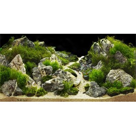 MIRRORANG 120 x 46 cm Aquarium Background Rocks 3D Rocks Stones Grass Terrarium Background Decoration Reptiles Tank Backgrounds