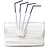 500 Pack Black Flexible Disposable Plastic Drinking Straws, Individually Wrapped