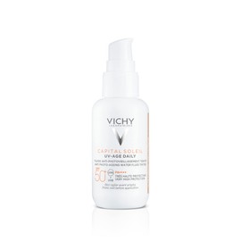 VICHY Protector Solar Facial UV-Age Daily Anti-Edad con Color FPS50 Vichy Capital Soleil 40 ml                                                        