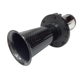 Obcon Ooga Car Air Horn Carbon Fiber Look Classic Van Truck ATV W/ Easy Install Kit