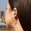 Tuscany Silver 8.53.9439 Women's Creole Earrings Silver, Silver