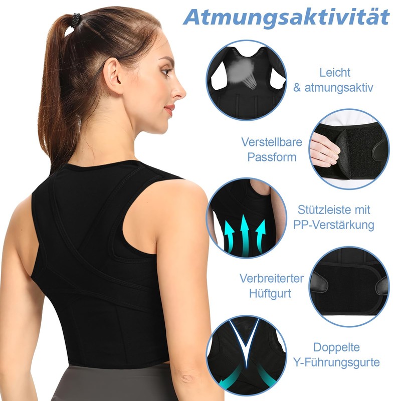 SOARFLY Back Straightener, Posture Correction Back for Women and Men,