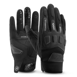 ROCKBROS Motorcycle Gloves, Spring and Summer, Bike Gloves, Smartphone Compatible, Protector, Shockproof, Anti-slip, Durable, Wear-resistant, Breathable, Motorcycle, Bicycle, Moped, Cycling, Touring,