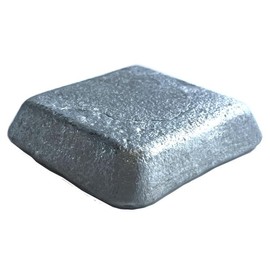 Zn Zn 99.9% or more Pure Zinc Ingot Zn [Approx. 28.7 oz (850 g) x 1 piece] (Approx. 1.8 lbs (0.85 kg), DIY Plating, Base Metal, DYI, Corrosion Prevention, Multi-purpose TSUNEYA