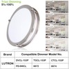 13 inch Flush Mount LED Ceiling Light Fixture, 2700K/3000K/3500K/4000K/5000K Adjustable