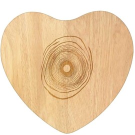 'Black Hole ' Wooden Heart Shaped Chopping/Cutting Board (WB00079497)