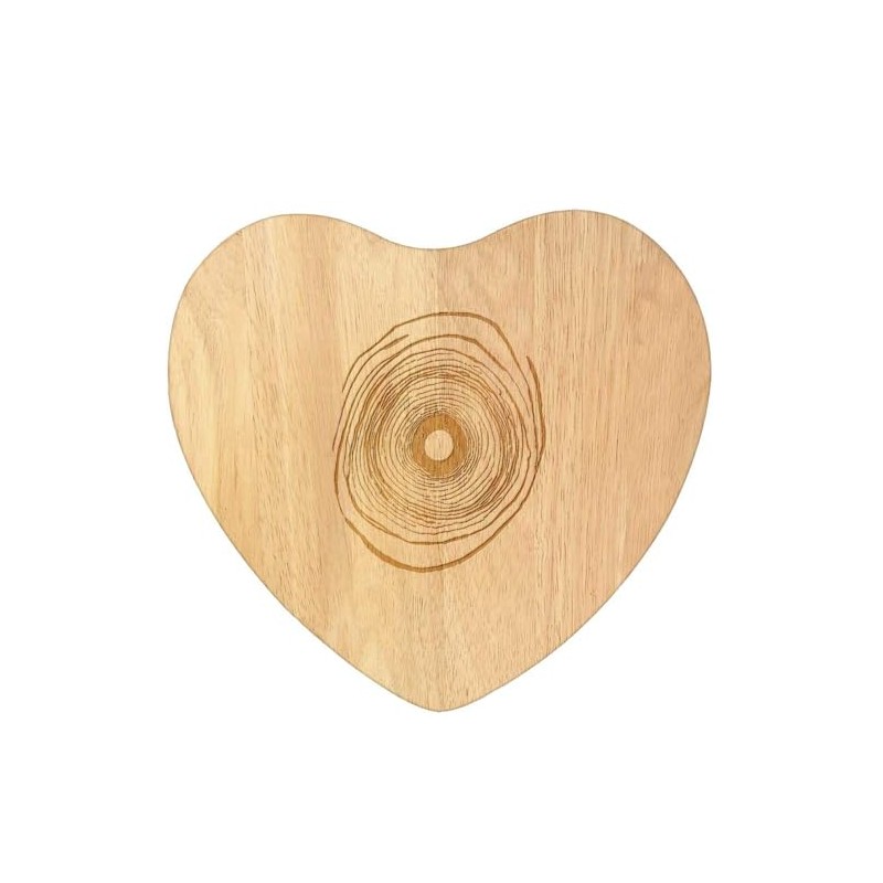 'Black Hole ' Wooden Heart Shaped Chopping/Cutting Board (WB00079497)