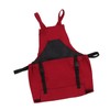 Gardening Apron Dark Red 210D PVC Waterproof Fabric Regulable Straps