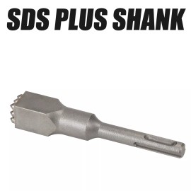 Vearter SDS PLUS Carbide Tipped 9Teeth Bush Hammer Chisel Bit for Cement Concrete Stone