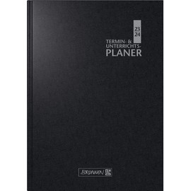 BRUNNEN Teacher Assortment 2023/2024 2 Pages = 1 Week A5 Size 17 x 24 cm Black