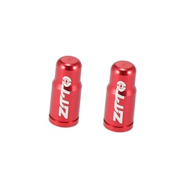 BULLSPANN Tire Valve Caps Valve Stem Caps Dust Valve Caps Aluminum Alloy French Type Motorcycle 2pcs Red Replacement Parts Accessories Replacement