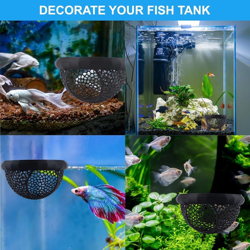 JINJUMEI 2PCS Floating Betta Hammock & Shrimp Shelter, Beta Fish