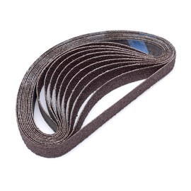 Eastwood 10pk 3/4x20-1/2 Aluminum Oxide 40 Grit Abrasive Belts