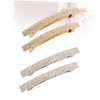 Generic 4pcs Crystal Hair Clips for Women and Elegant Golden