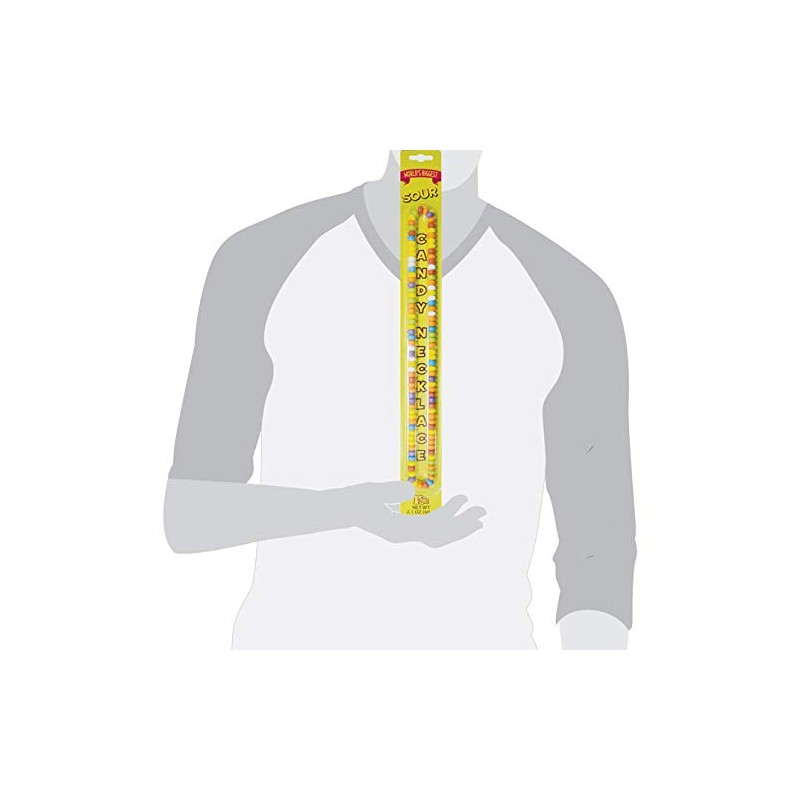 World's Biggest Sour Candy Necklace 24 Count