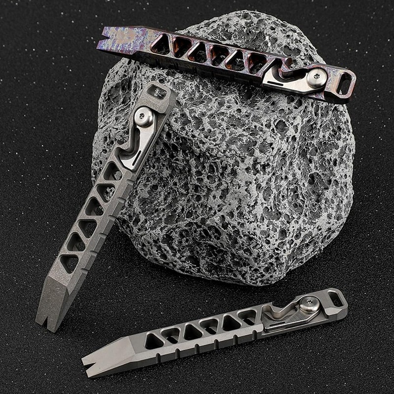 EDC Pry Bar EDC Tool Keychain Titanium Alloy Pry Bar