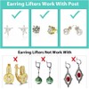 Dorkis 4 Pares de Levantadores de Oídos Ajustables, Earring Backs,