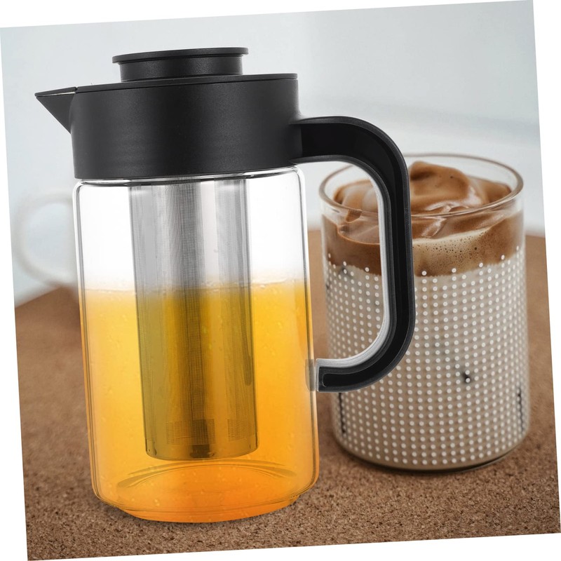 COLLBATH Cooling Beverage Pitcher with Lid High Temp Glass Water