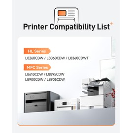 TN431 Toner Cartridge 4-Pack Replacement for Brother TN-431 TN431BK TN431C TN431M TN431Y Toner Compatible with Brother MFC-L8900CDW L8690CDW L8610CDW L8905CDW HL-L8360CDW L8260CDW MFC-L9570CDW Printer