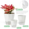 5 Pack Self Watering Plant Pots 6.7 Inches Self Watering