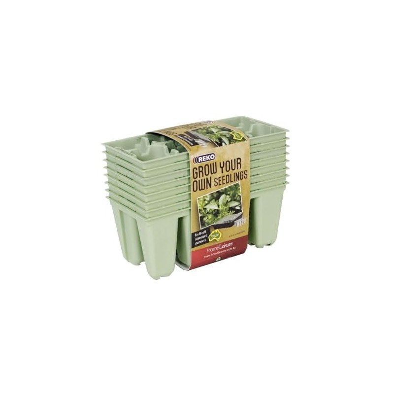 HomeLeisure GYO 8-Cell Seedlings Pot Punnet, Sage
