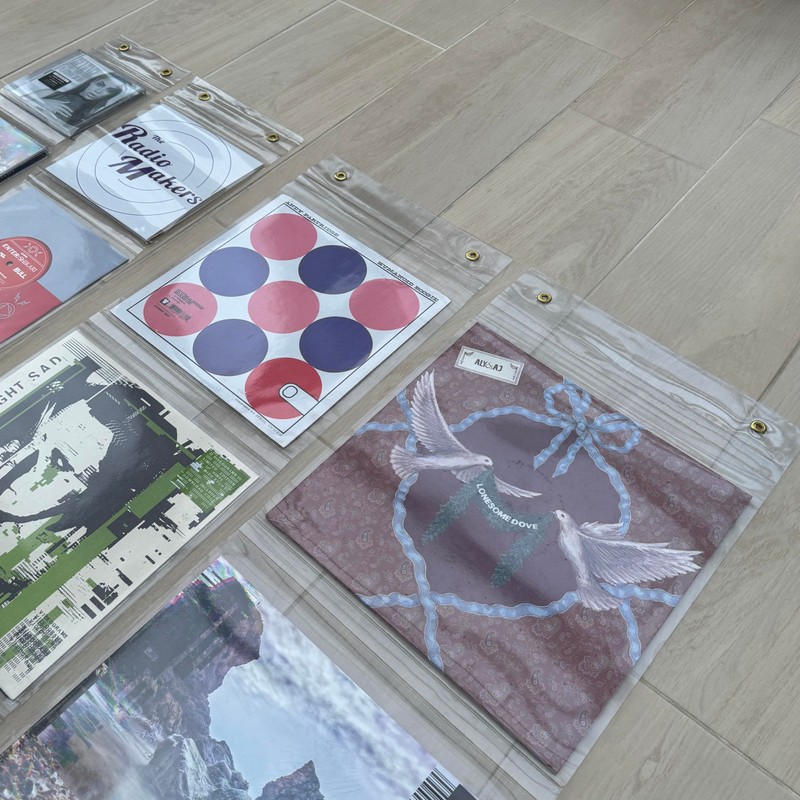 PVC Record Vinyl Display Strips Drops Perfect for Showroom (12",