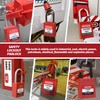 HiLKCO Lockout Tagout Lock Set 5 Pack Red Dustproof Padlocks