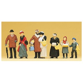 Preiser 12195 On the Christmas Market around 1900