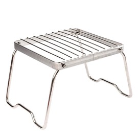 Folding Campfire Grill - Stainless Steel Firepit Grill Grate,Stainless Steel Grill Grate BBQ Grill Grate Outdoor Camping Cooking Accessories for Backpacking
