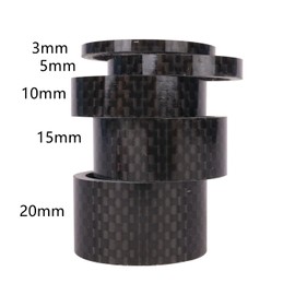 YANRUHFL 5Pcs Bike Carbon Fiber Headset Spacer Bicycle 1-1/8 Inch 20 15 10 5 3 mm, 5 Size