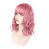 Fake Curly Wig Synthetic Soft Breathable Short Curly Wavy Hair