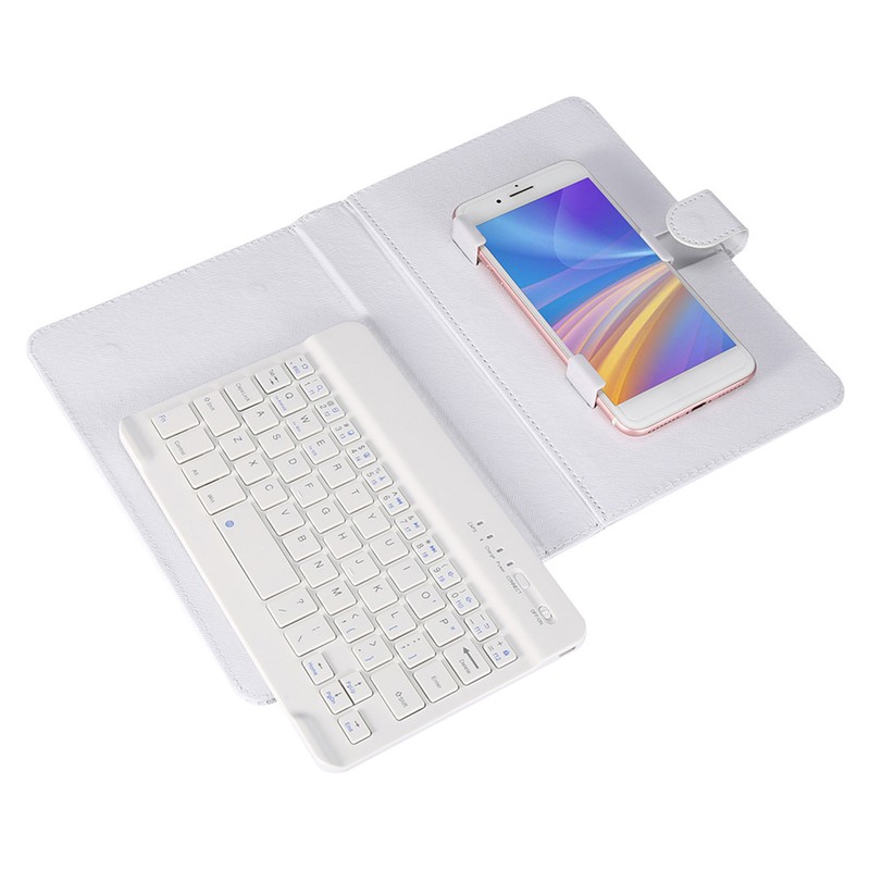 Universal Wireless Bluetooth Keyboard Flip Case Cover with Stand for
