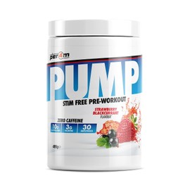 Per4m Pump Stim Free Pre Workout & Glycersize™ Powder | 10g L-Citrulline, 3g Taurine & 3000mg Glycersize for Pump, Hydration & Muscle Fullness | 30 Servings, 495g + 90g (585g, Strawberry Blackcurrant)