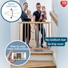 BabyDan MultiDan, 23.9"-40.", Extendable Stair Gate/Baby Gate/Safety Gate, Wood, Made